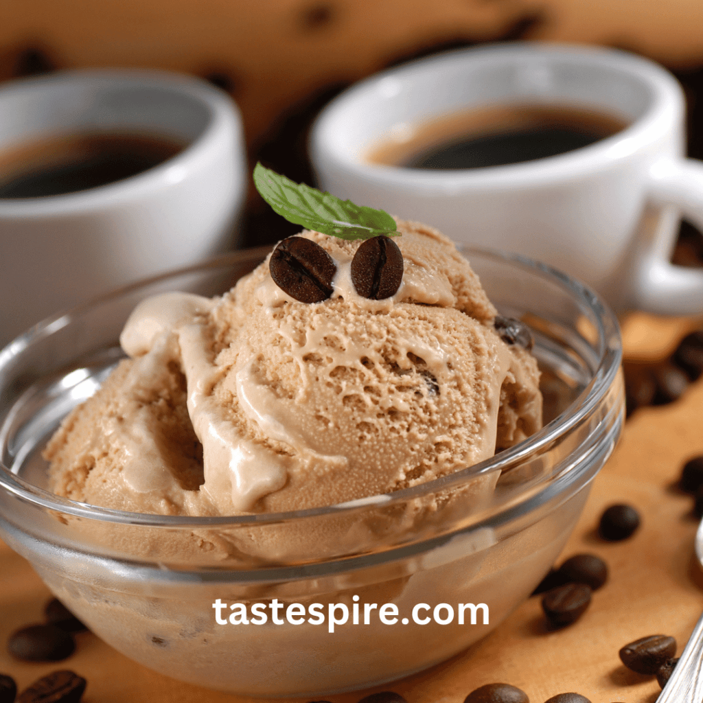 does coffee ice cream contain caffeine