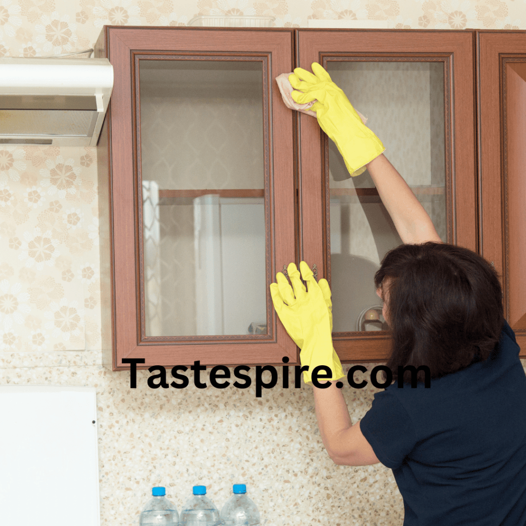 How to Clean Sticky Grease Off Kitchen Cabinets