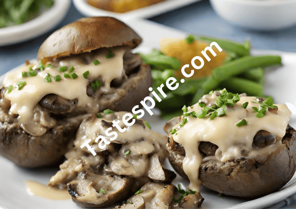 Mushroom and Swiss Stuffed Potatoes