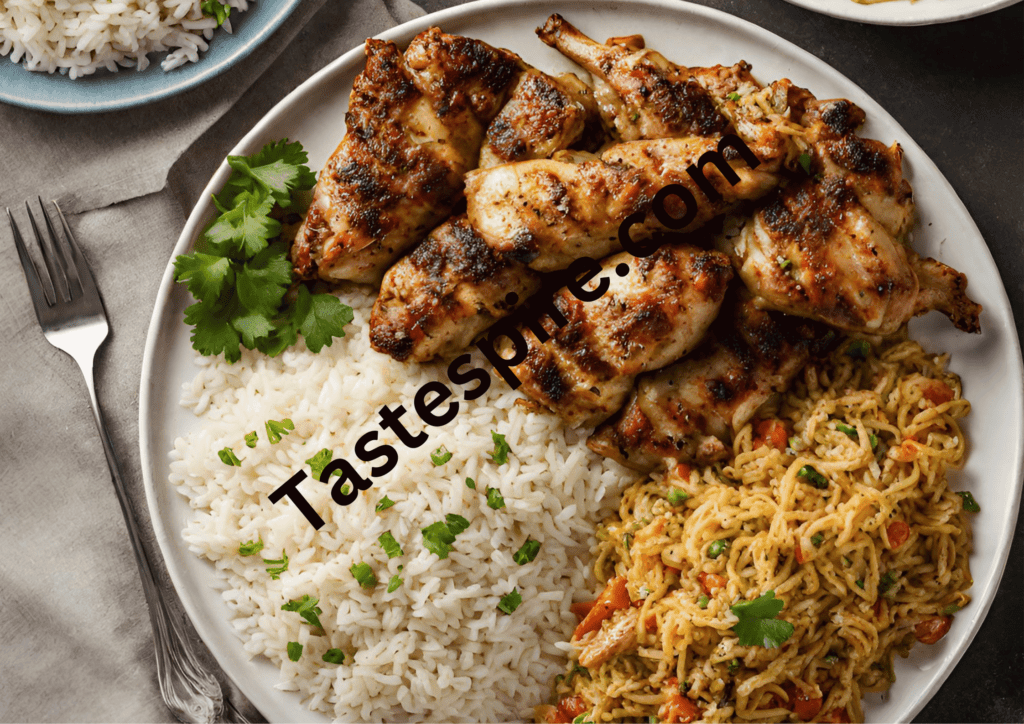 Rice Pilaf with Chicken Shawarma