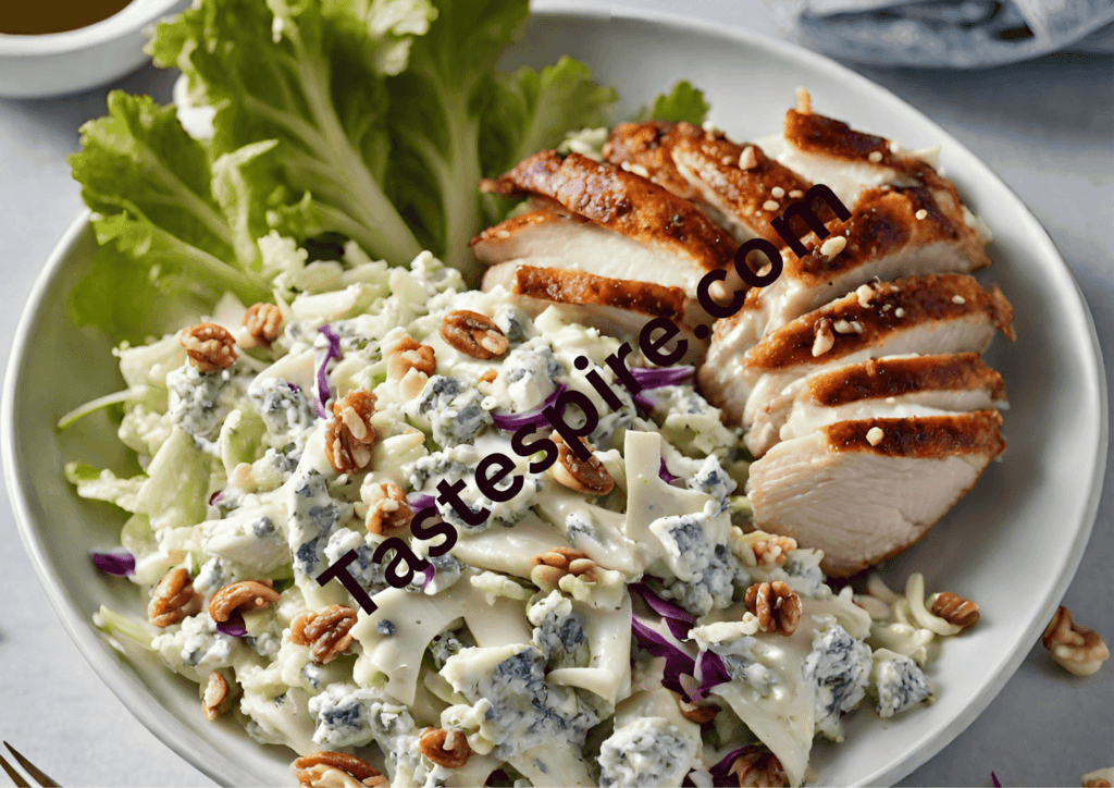 Blue Cheese and Walnut Coleslaw with Marry Me Chicken