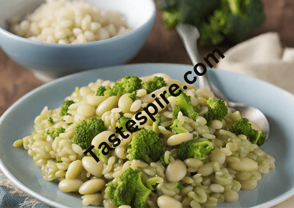 Garlic-Infused Broccoli Rice with Lima Beans