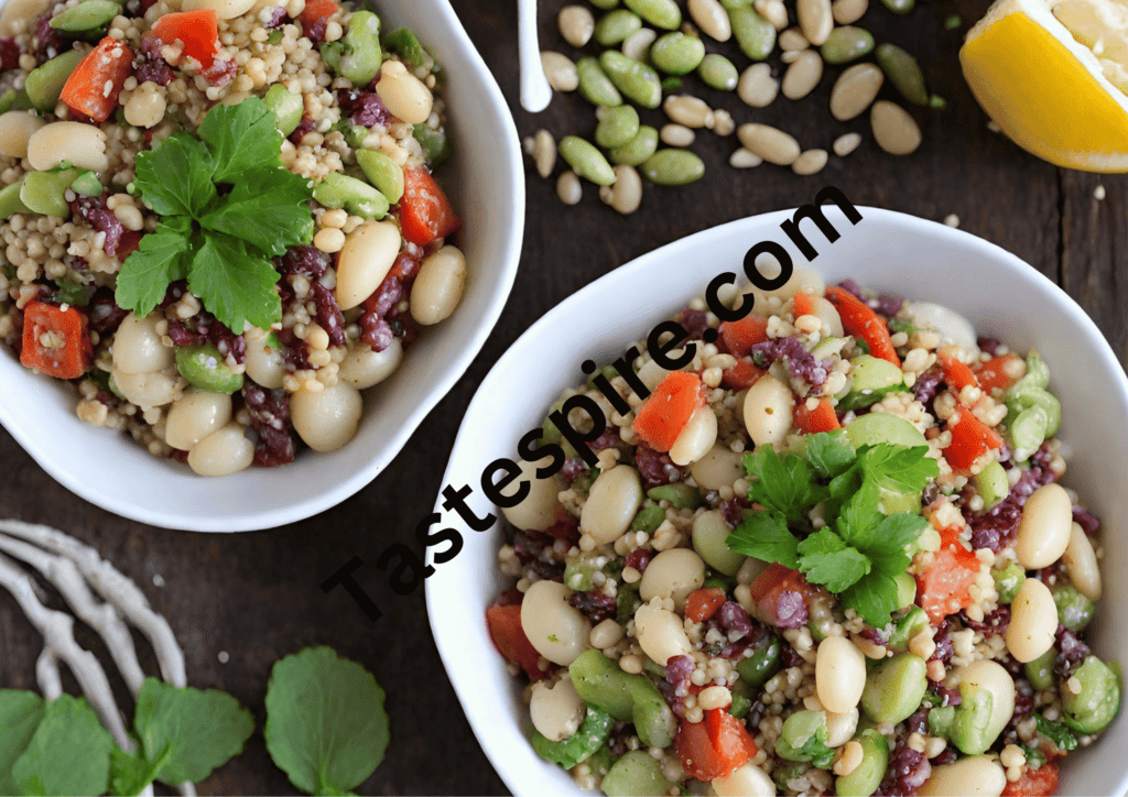 Quinoa Salad with a Mediterranean Twist with Lima Beans