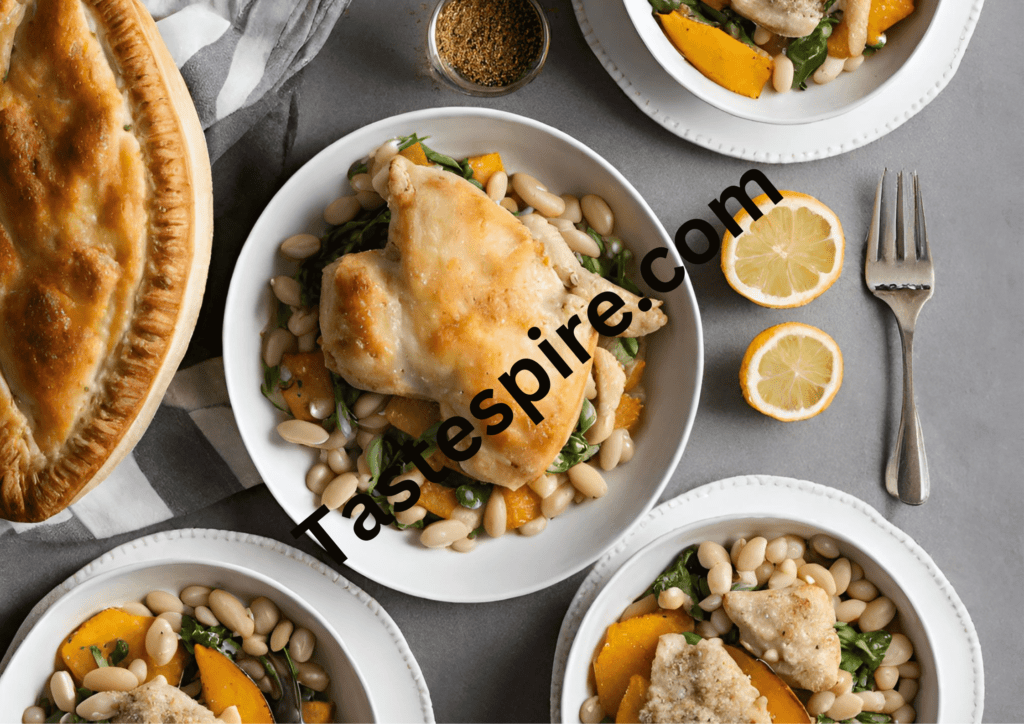 Roasted Squash Salad with White Beans, Bread Crumbs, and Preserved Lemons