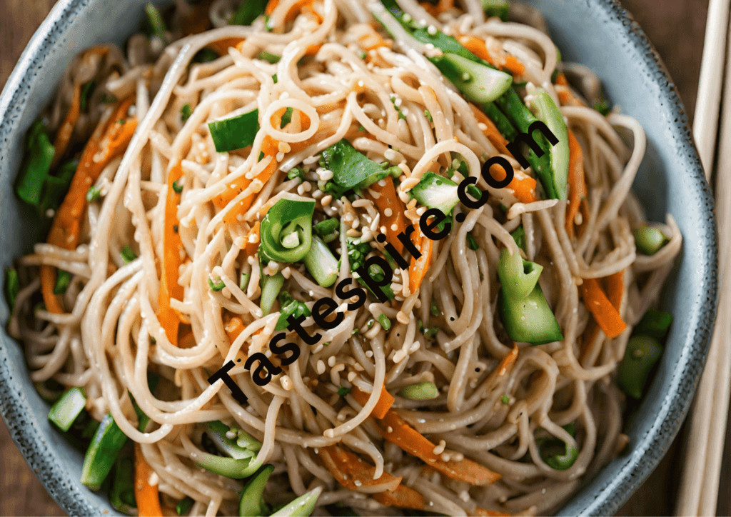 Cold Sesame Noodles With Spiralized Vegetables