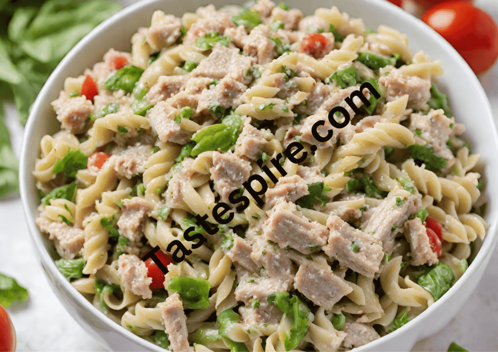 Green Tuna Pasta Salad 