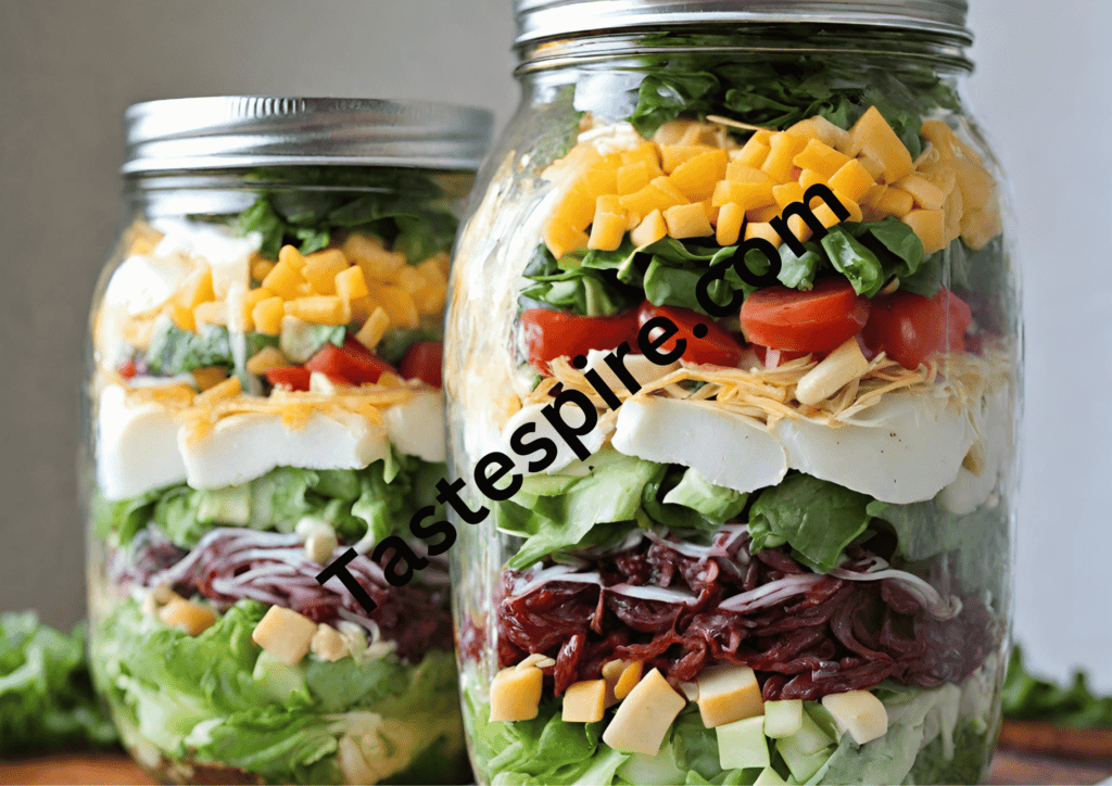 Seven Layer Mason Jar Salad