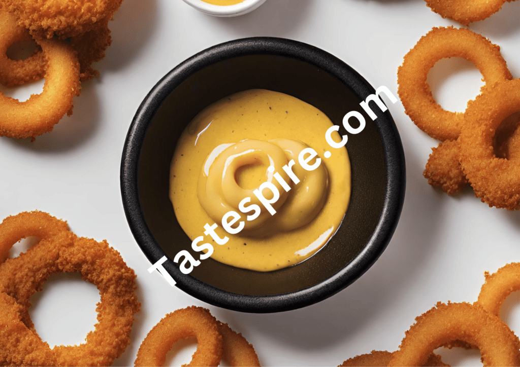 Honey Mustard with onion rings