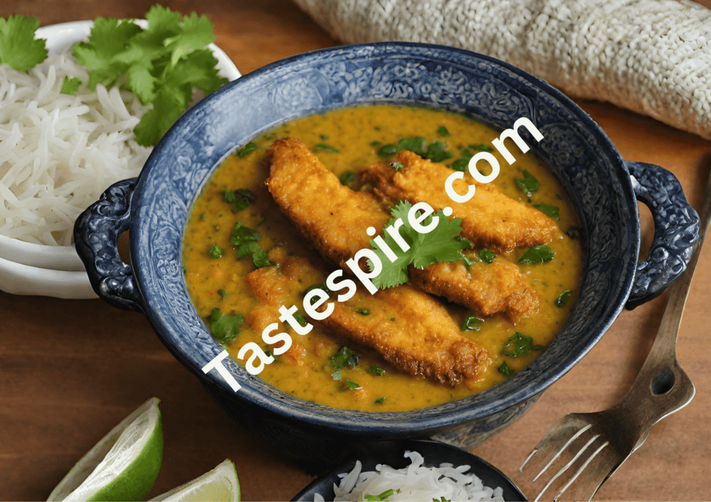 Dal with Crispy Fried Fish