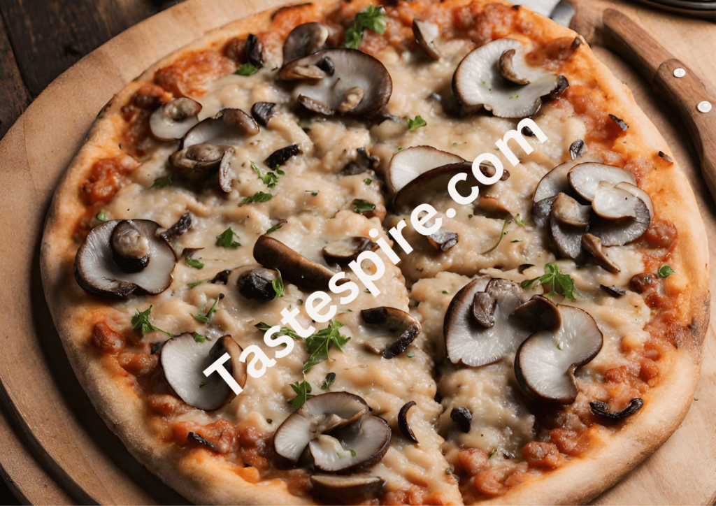 Pizza with Mushroom Risotto