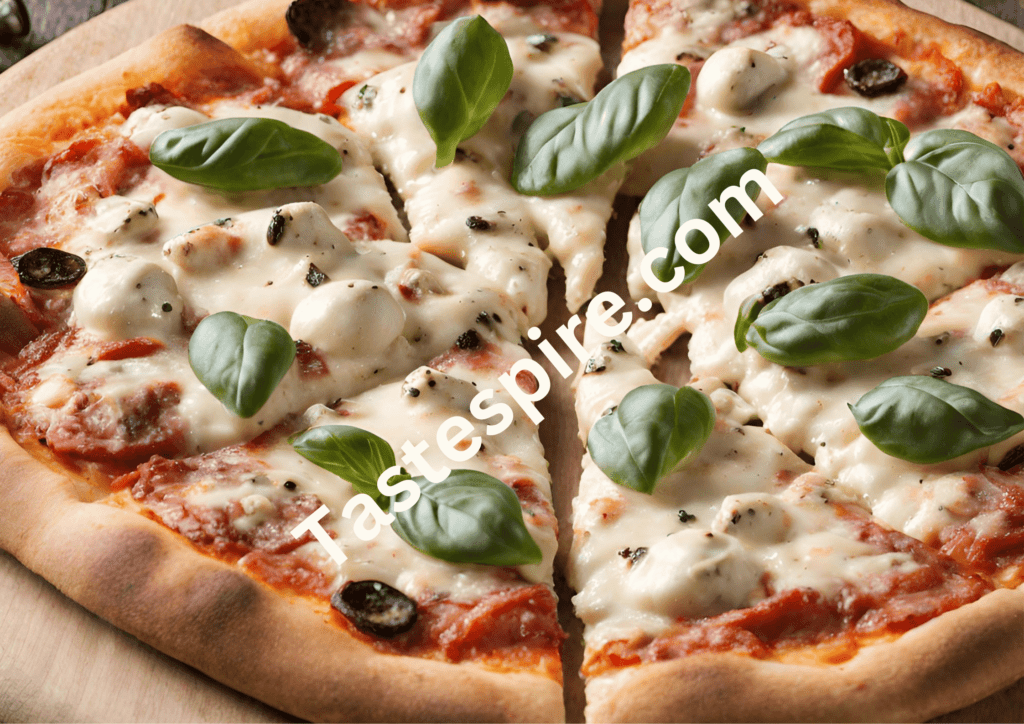 Quattro Formaggi Dip with pizza